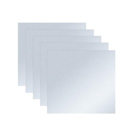 5 pieces purity 99.99% pure zinc plate suitable for scientific laboratories, 100 x 100 x 0.2 mm.