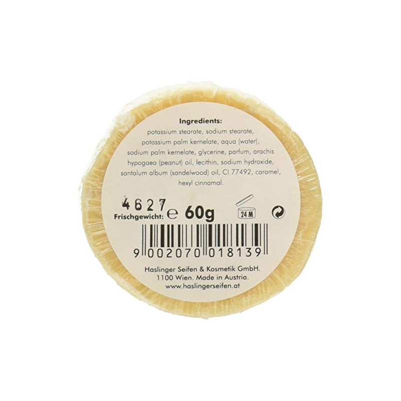 HASLINGER Sandalwood Shaving Soap 60g