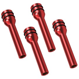 Odyalay Car Door Lock Knob 5mm Hole Aluminum Alloy Interior Door Lock Knob Pins- Pack of 4