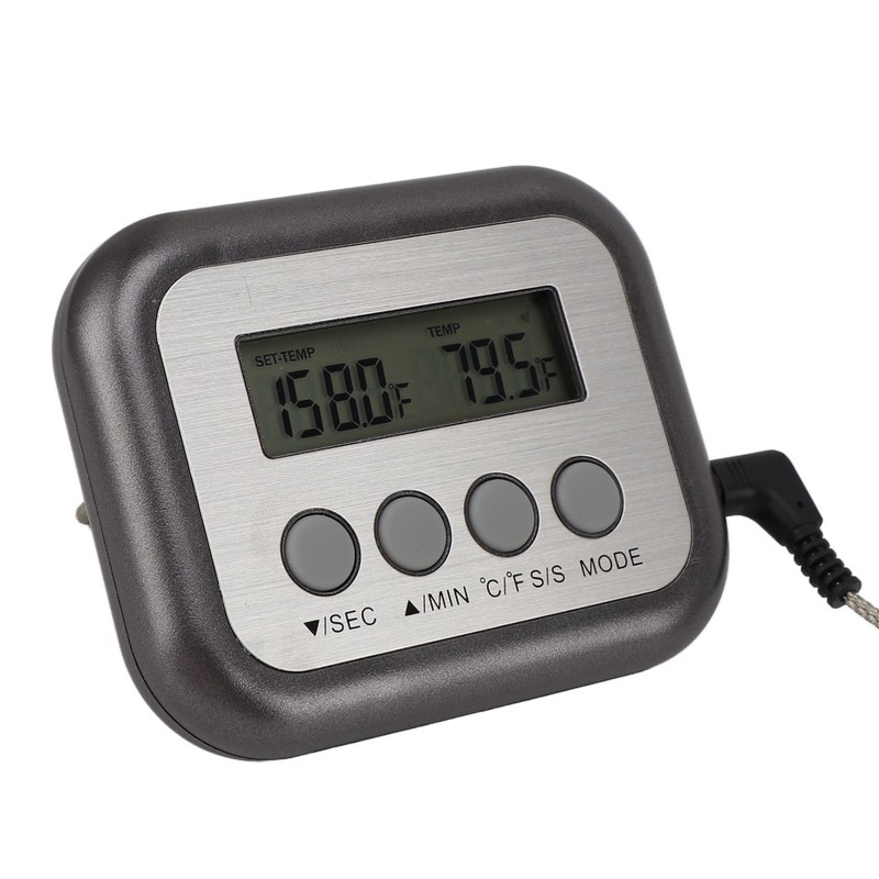 Kichen Timer Thermometer Stainless Steel Probe Digital Cooking Meat Thermometer