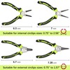FASTPRO 4-Piece 7-inch Snap Ring Pliers Set, Internal/External Circlip Pliers