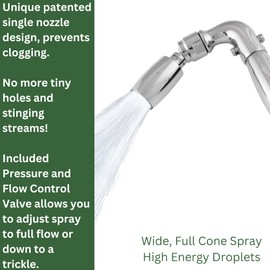 High Sierra Showerheads® - Solid Metal Handheld Shower Head with Trickle Valve - High Flow 2.0 GPM: Oil Rubbed Bronze Finish