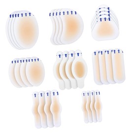 ORFOFE 32Pcs Invisible Heel Patches for Foot Resistant Heel Stickers for Comfortable Walking Skin Friendly Gel Pads for Preventing Blisters and Foot
