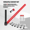 Adjustable Tap Socket Wrench Set, 270° Rotating Head, 8-14mm Socket