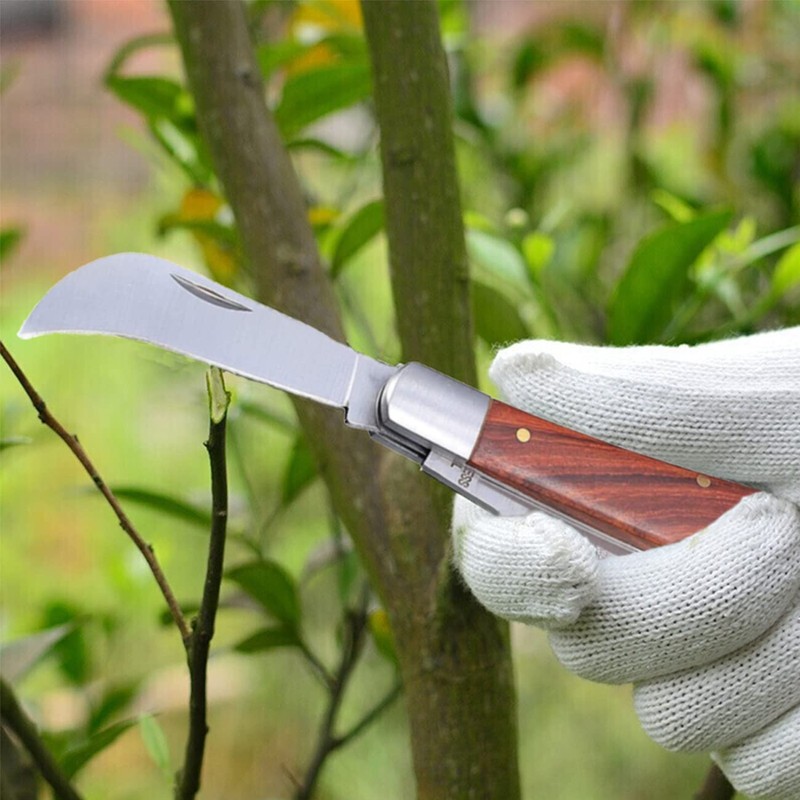 BODLYL Grafting Gardening Knife, Double Blades Garden Knife for Budding