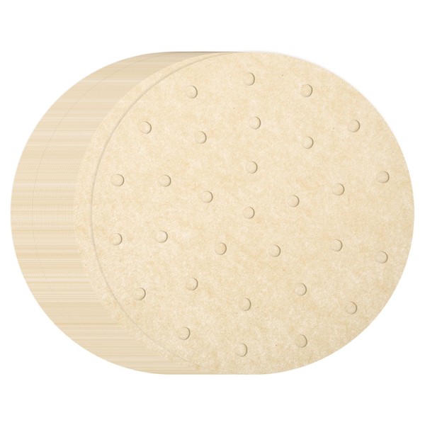 sourcing map 200pcs Air Fryer Liners 8 Inch Round Bamboo
