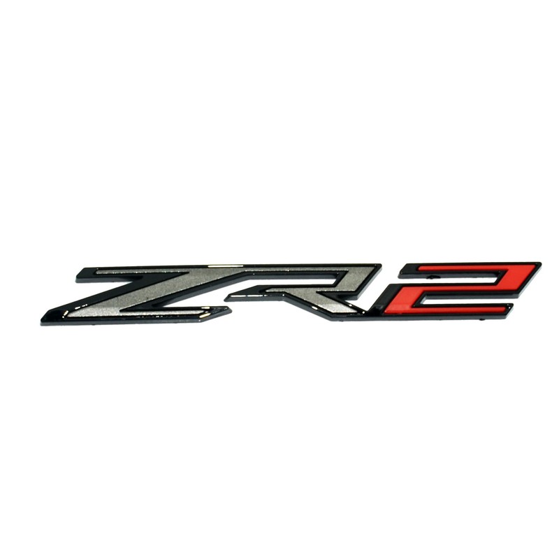 1Pc ZR2 Emblem 3D Badge Letter Rear Tailgate Nameplate Sticker