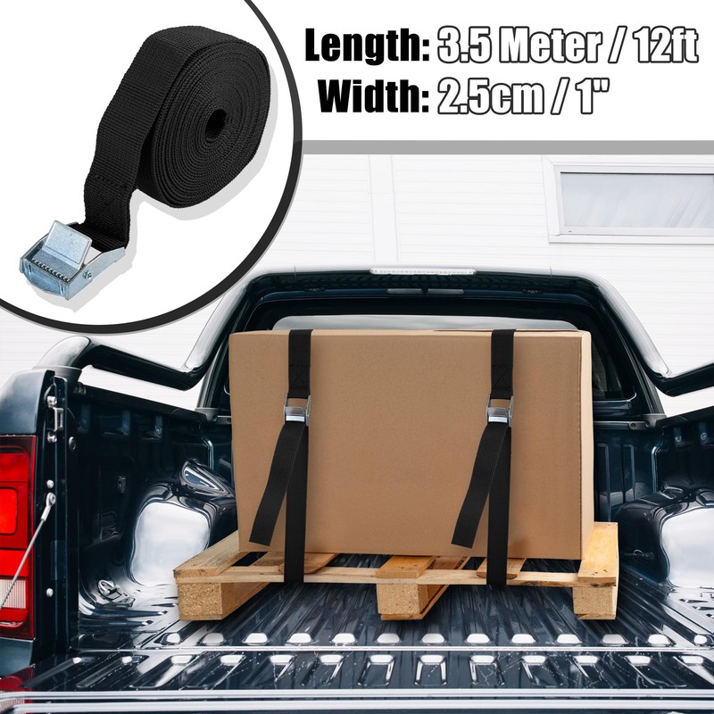 X AUTOHAUX 6pcs 1" x 12' Car Cargo Tie Down