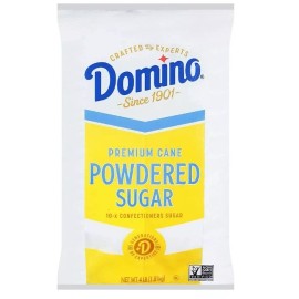 Domino Pure Cane Confectioners Sugar, 10-X Powdered Sugar, 4  Pound Bag
