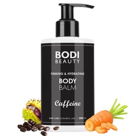Bodi Beauty Body Balm 250 ml - Anticellulite Body Balm with Caffeine, Q10, Beta-Carotene, Collagen, Horse Chestnut Extract - For Smoother, Firmer Skin | Body Lotion | Body Lotion