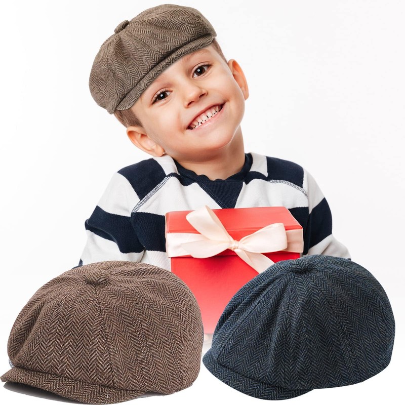 Kids Vintage Driver Cap Newsboy Cap, Boy Flat Caps Beret