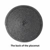 Round Woven Plastic Placemats 18cm Small Dining Table Mats, Set