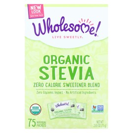 Stevia, 95+% Organic, 75 ct (pack of 6 )