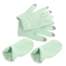 Vaguelly Gel Gloves Foot Mask Set Touch Screen Gloves Moisture Socks Hand Care Dry