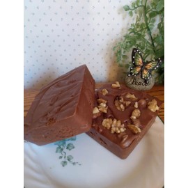 Homemade  SPECIAL OFFER  Home Made Creamy Delicious Chocolate Fudge ~ 1 POUND  - Chocolate WALNUT