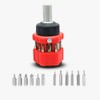 13-in-1 Multifunction Mini Combination Ratchet Screwdriver, Multi-Bit. Outdoor set, easy