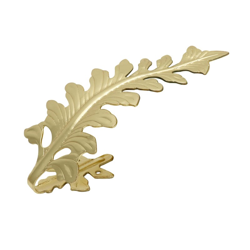 Bitray Curtain Tiebacks Gold Vintage Big Leaf Design Curtain Holdbacks