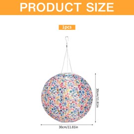 Solar Lanterns, Outdoor Weatherproof, Lanterns, Solar Outdoor 30 cm, Solar Lights for Outdoors, Hanging Solar Lights, Solar Lantern, Hanging Solar Light, for Garden, Yard