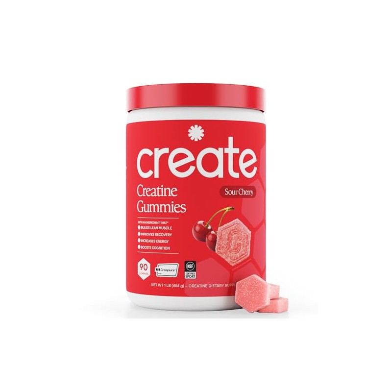 Create Gomitas de Monohidrato de Creatina para Hombres y Mujeres.
