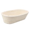 25cm Bread Proofing Basket Set Oval Natural Rattan Sourdough Proofing