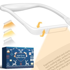 Reading Lights for Books in Bed, Knitting Crochet Accessories Book Lovers Gift for Birthday Father Mother Day, Neck Reading Lamp Book Lights for Reading at Night in Bed, Rechargeable Booklight 2000mAh book light bookmark book book lamp book light clip - 