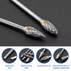 Tungsten Carbide Burr Set 1/8" Shank Single Flute Rotary Bits