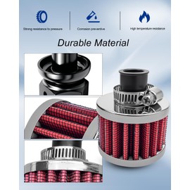 Female Fitting Kit with Filter Fit for Fuel Cells Requiring a Female Vent Fitting, Filter Connector Kit for 8AN Fuel Cell Breather