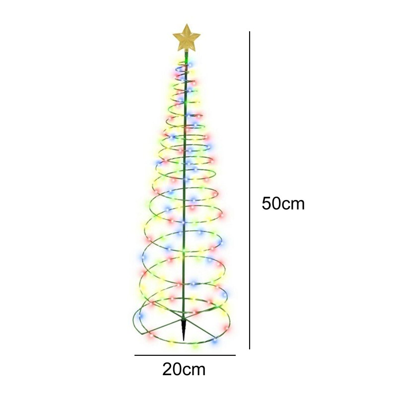 LED Christmas Tree Lights Christmas Tree Spiral String Lamps Xmas