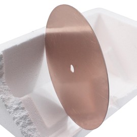 Luo ke 8" x 1/2'' Arbor Lapidary Copper Polish Disc, Jewelry Polishing Wheel for Plate Copper Flat Lap Disk Abrasive Wheel Lapidary Equipment