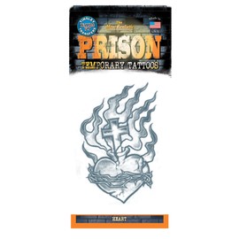 Tinsley Transfers Heart Prison Temporary Tattoo