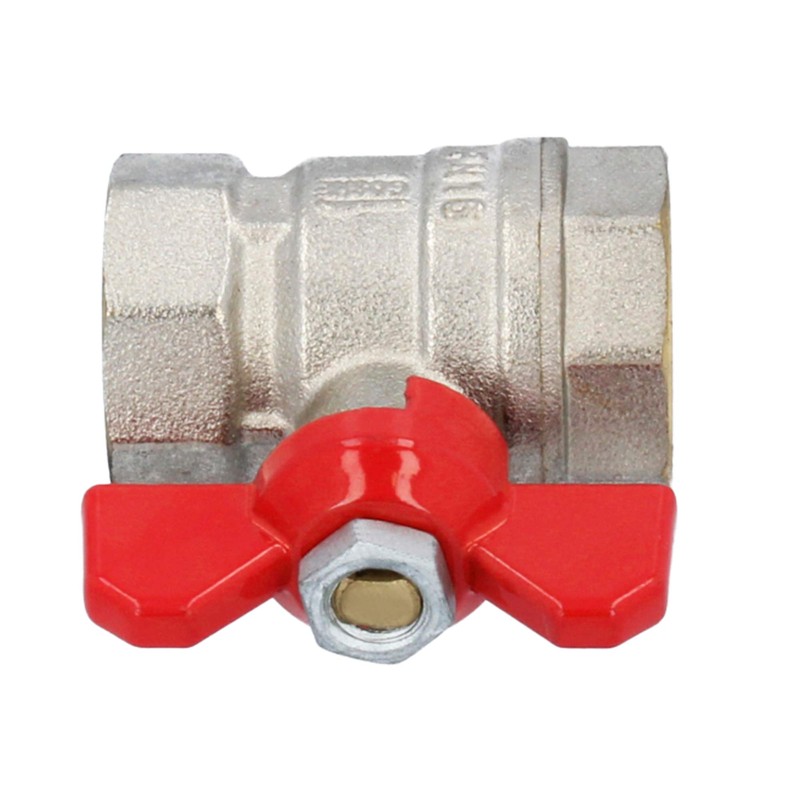 GOSHE Standard Butterfly Handle Ball Valve Brass 1/2" Thread Water