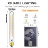 Leools T10 Led Long Bulbs 8W,E26 Dimmable Tubular Bulb,Equivalent 75