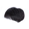 Uonlytech Black Wig Mens Headband Human Hair Toupee for Men,