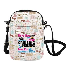 Cruise Vacation Shoulder Bag Cruising Cruise Ship Crossbody Bag Summer Vacation Travel Gift Beach Life Gift (Cruising Friends CB CA)