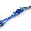 Avalaya Long Multistrand Glass and Semiprecious Stone Necklace In Blue/