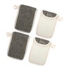 Mobestech 4pcs Exfoliating Soap Pouches for Bath Mesh Soap Bags