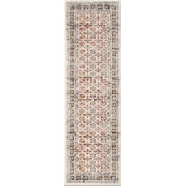 Well Woven Marlowe Bohemian Vintage Ivory Multicolor Floral Oriental Pattern Runner Rug 2x7 (2'3" x 7'3")