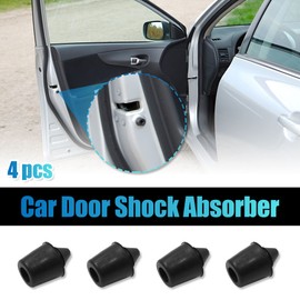 X AUTOHAUX 4pcs 10mm Car Door Shock Absorber Door Rubber Shock Block Absorbing Anti Collision Black Buffer Mount for Car Door Hood Trunk