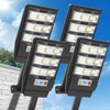 Solar Lights Outdoor Waterproof 4 Pack, Flood Lights Motion Sensor