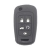 kcpros 2Pcs Rubber Silicone 5 Buttons Flip Smart Key Fob