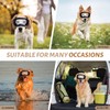 NVTED Dog Goggles, UV Protection, Windproof, Adjustable Strap, for Medium