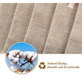 ABSOFINE Pack of 25 Jute Bags with Drawstring, Jute Bags 10 x 15 cm Small Bags Fabric Bags for Filling Linen Bags for Advent Calendar Jewellery Lavender Blossom Party Gifts and DIY Crafts