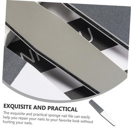 WOONEKY 6pcs Sponge Nail Files Polishing Tools for Home Manicure Nail Salon Use Use Art Accessories Durable Compact Buffers
