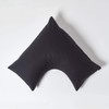 HOMESCAPES Black Pure Egyptian Cotton V-Shape Pillowcase 200 TC 400