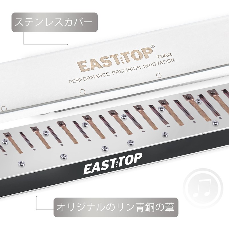 EAST TOP Harmonica Reproduction Harmonica Tremolo Harmonica C Tone 24