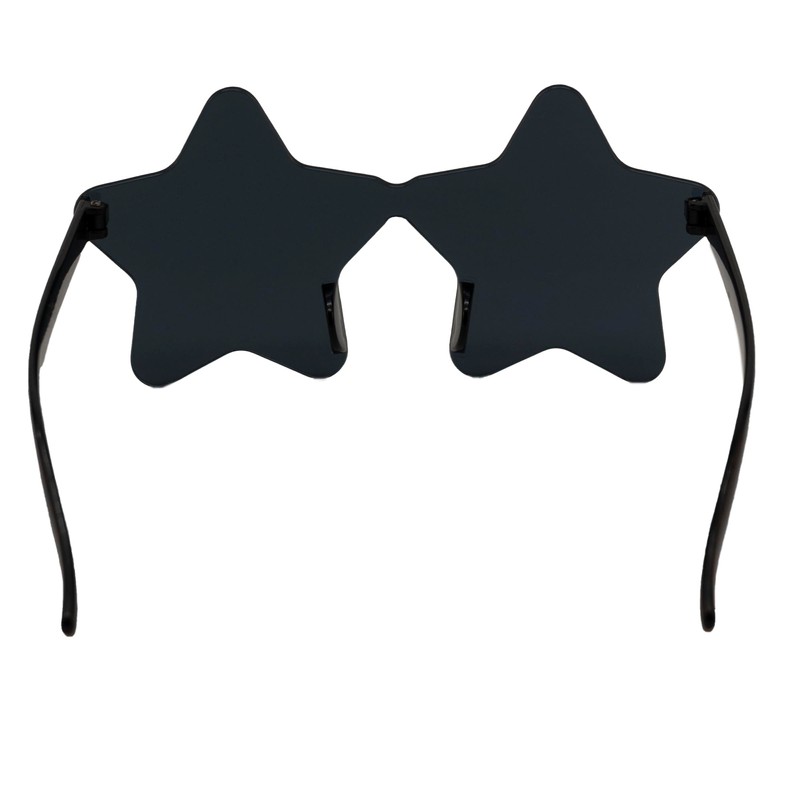 PLAYZOCO Star Shape Sunglasses Frameless Star Design Glasses for Costume