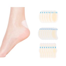 20PCS Blister Plasters Invisible Hydrocolloid Gel Blister Bandages Blister Cushion Pad Waterproof Blister Protector Hydro Seal Band Aid for Heel Foot Toe