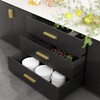 Peaha 10 Pack Self Adhesive Cabinet pulls 5 inch Gold