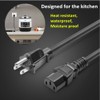 Zonefly Cable de alimentación original compatible con olla de presión