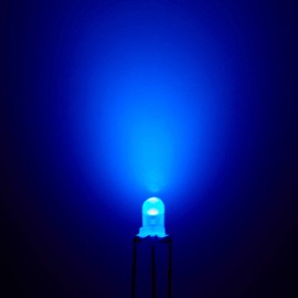 Chanzon 100 Stück 3mm Rot & Blau Diffuse LED-Dioden lichter Gemeinsame Anode (Frosted Round Bicolor) Helle Glühbirne Lampen Elektronische Komponenten Anzeige Leuchtdioden